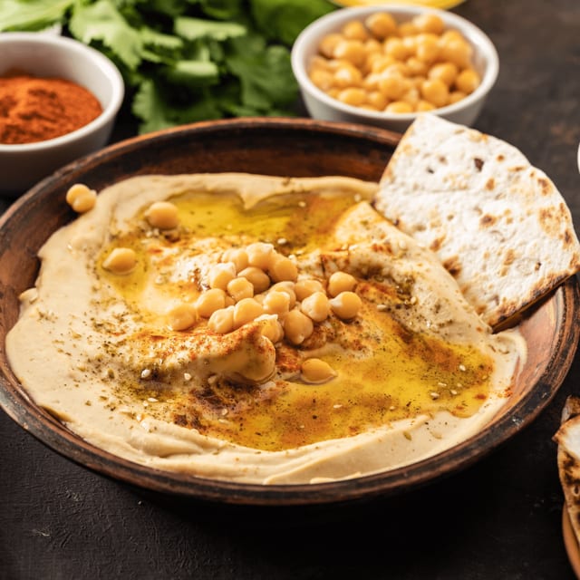 Hummus & Pita Bread.