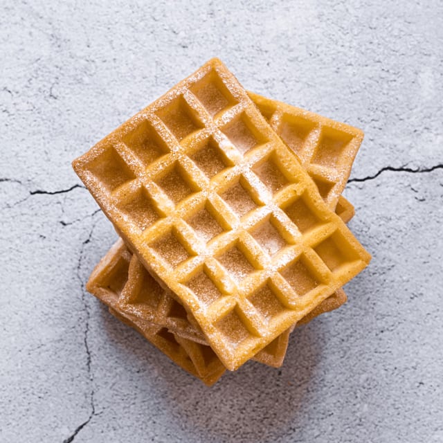 Waffles with Choice of Sauce.