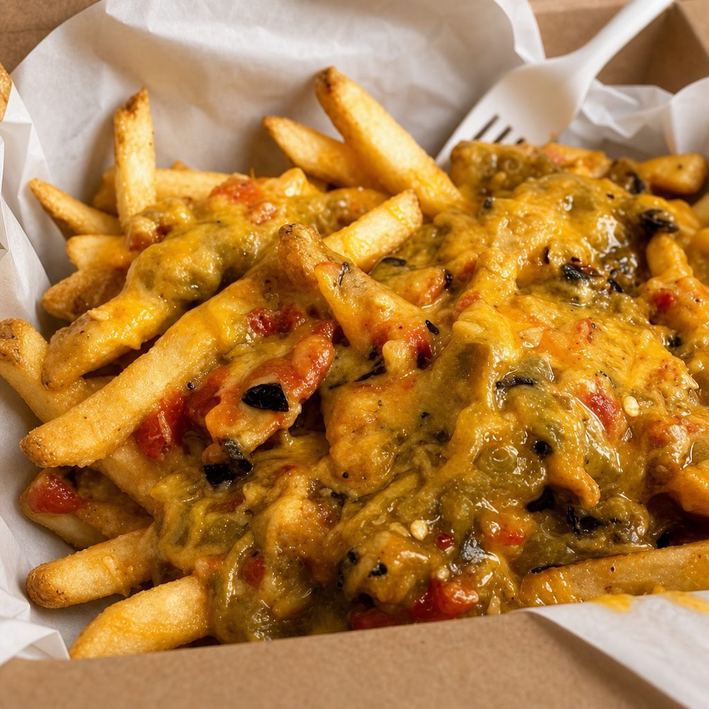 Green Chili Cheese Fries (Pork).